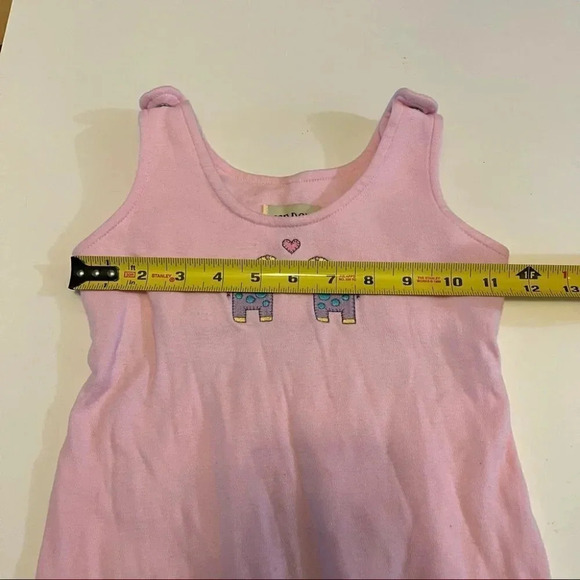 Vintage Okie Dokie Pink BUBBLE OVERALLS Size 24M 100% Cotton Heart Horses - Picture 7 of 9